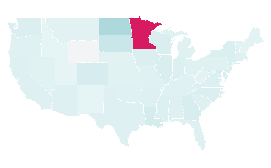 Affinity by region — Jaden McDaniels, United States