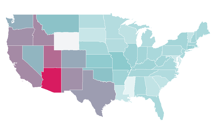Affinity by region — Jake Gyllenhaal, United States