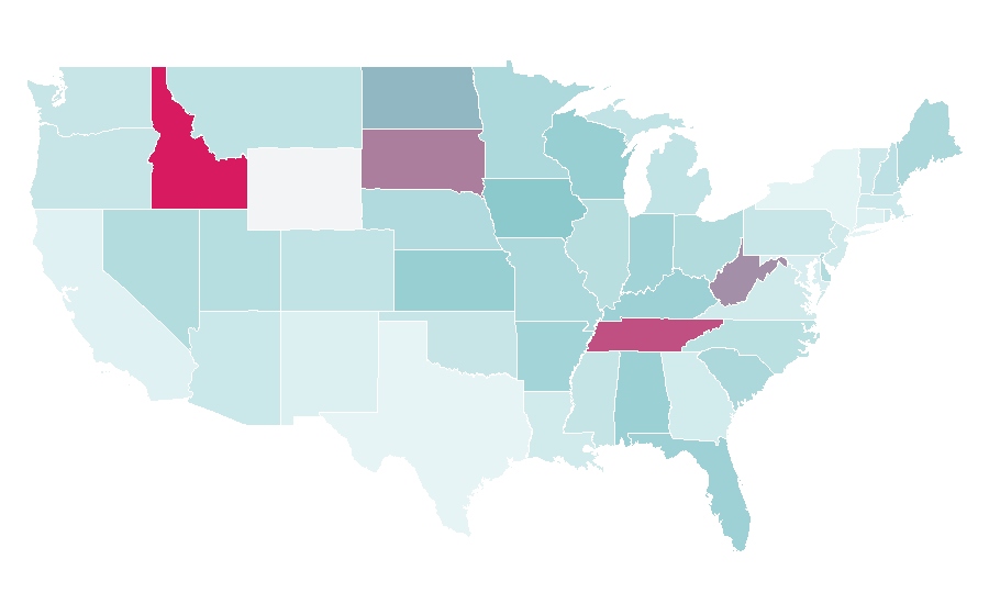 Affinity by region — Jake Owen, United States