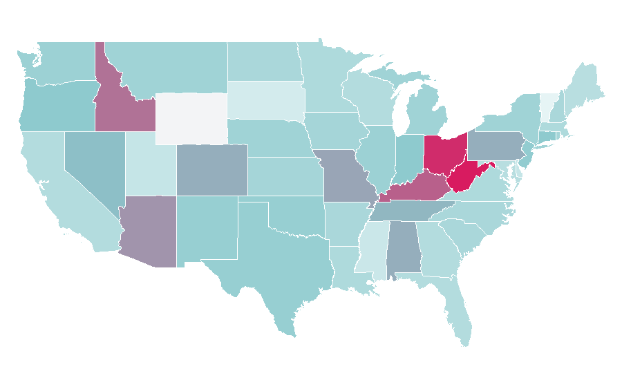Affinity by region — Jake Paul, United States