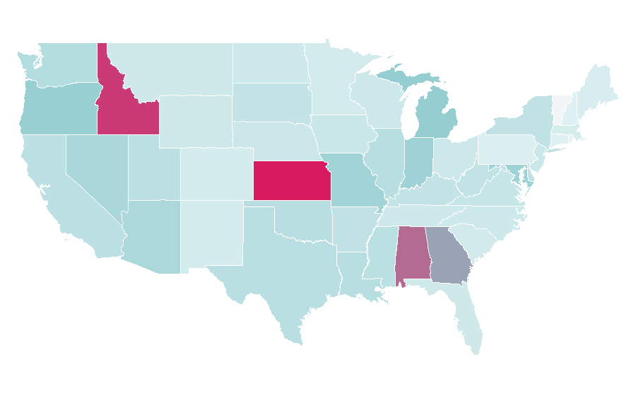 Affinity by region — Jalapeño, United States