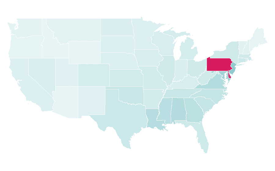 Affinity by region — Jalen Hurts, United States