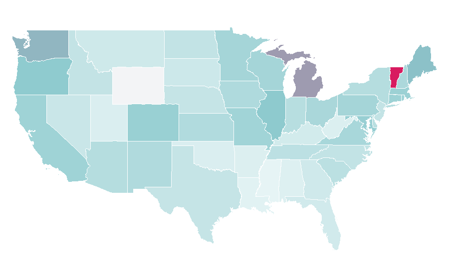Affinity by region — Jalopnik, United States
