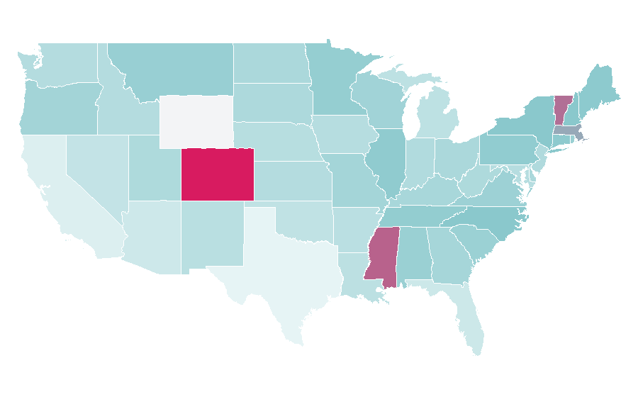 Affinity by region — Jam band, United States