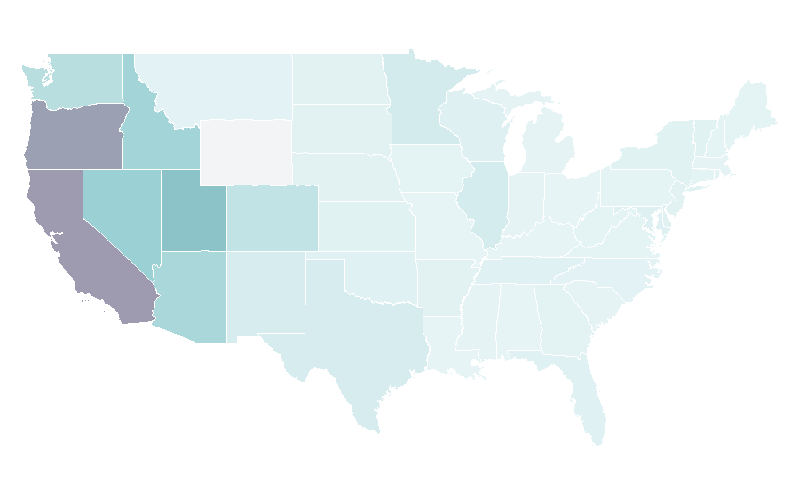 Affinity by region — Jamba Juice, United States