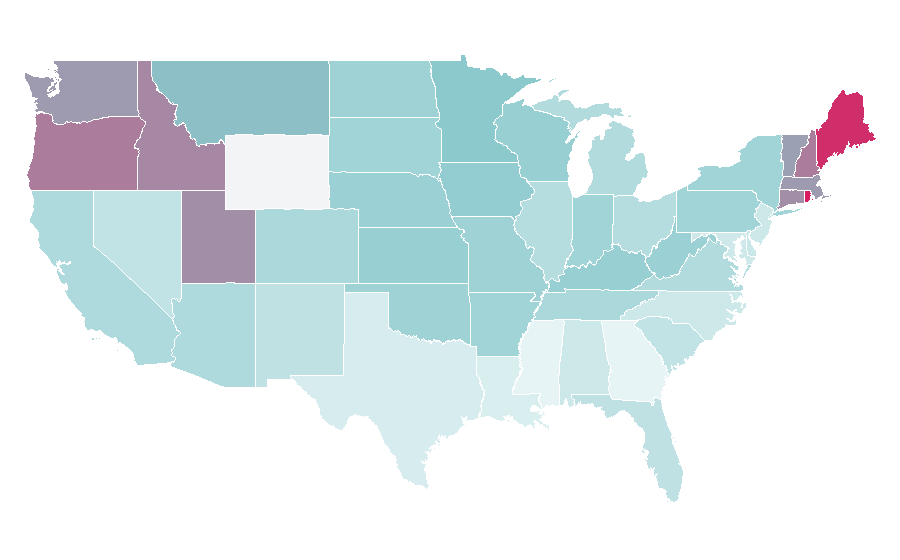 Affinity by region — James Blunt, United States
