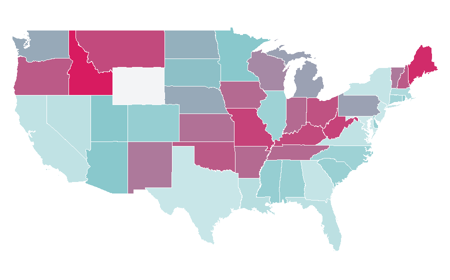 Affinity by region — James Cromwell, United States