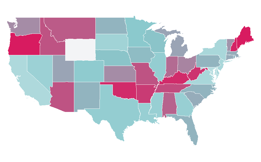 Affinity by region — James Spader, United States