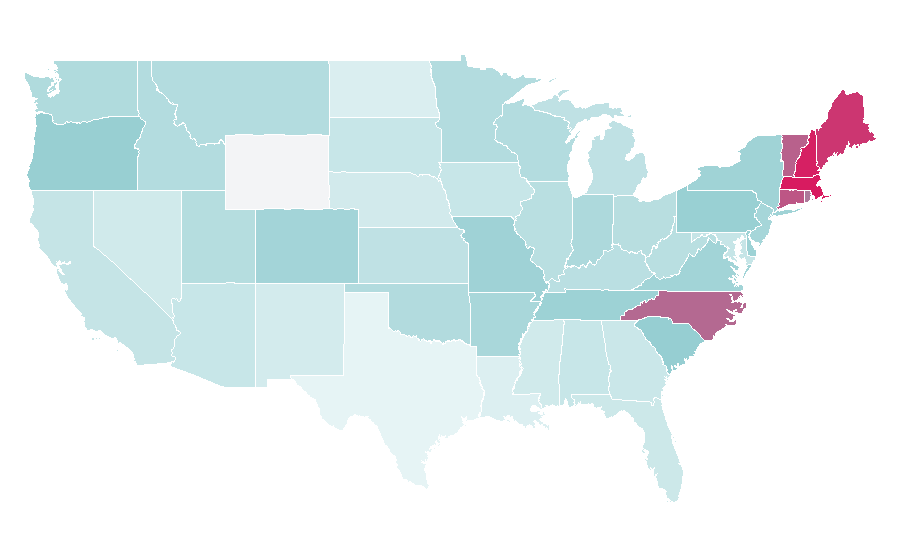 Affinity by region — James Taylor, United States