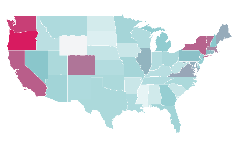 Affinity by region — Jamiroquai, United States