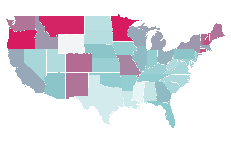 Affinity by region — Jane Fonda, United States