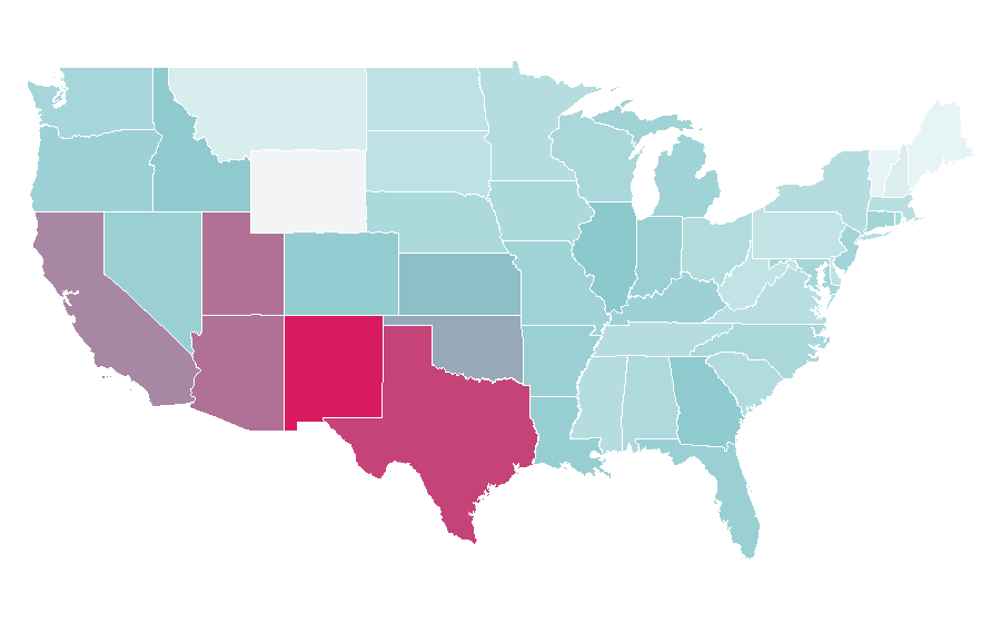 Affinity by region — Jane the Virgin, United States