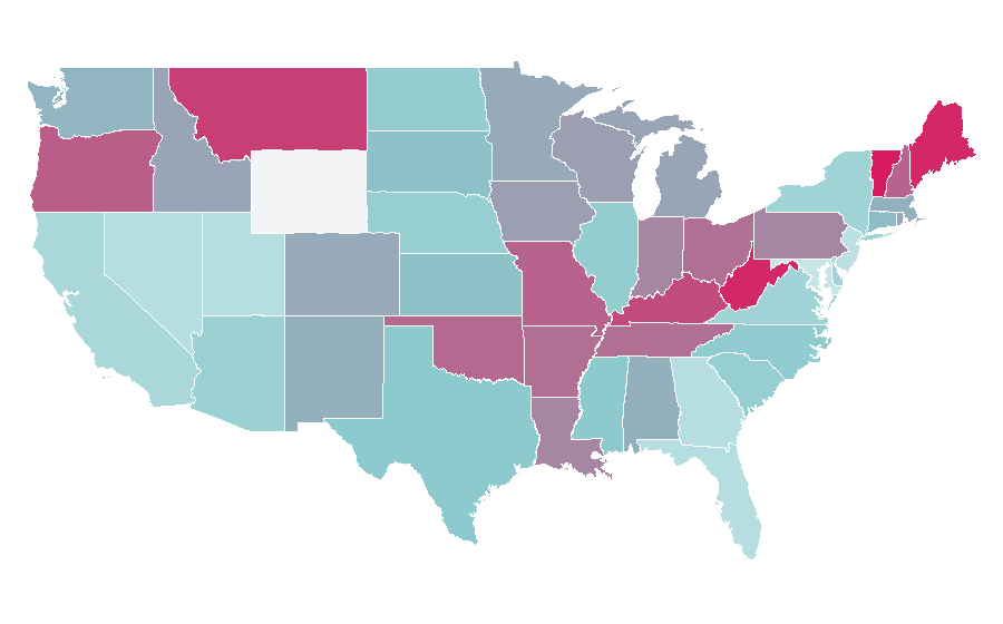 Affinity by region — Janis Joplin, United States