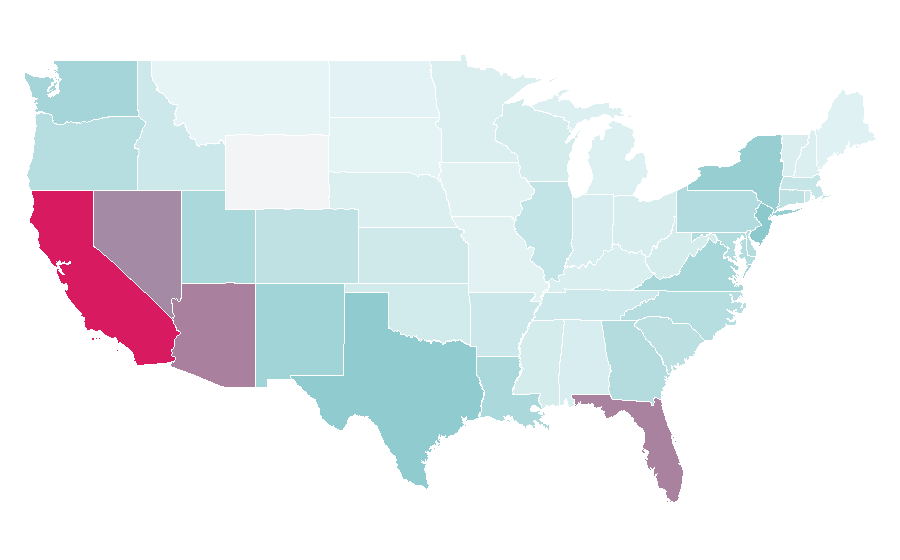 Affinity by region — JanSport, United States