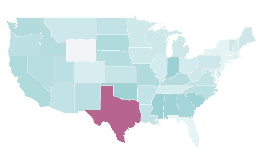 Affinité par région — Japanese language, États-Unis