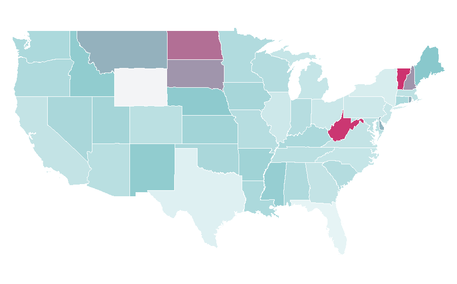 Affinity by region — Japanese popular culture, United States