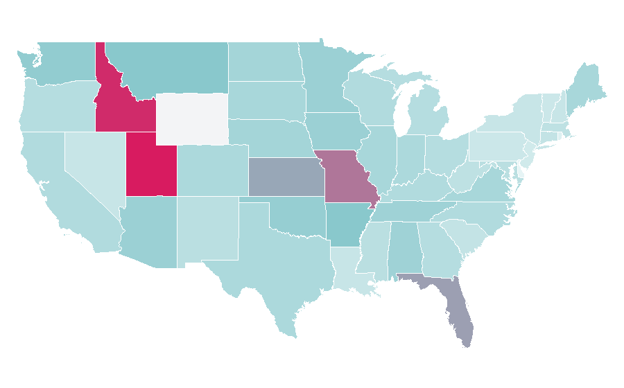 Affinity by region — Jason Bourne, United States