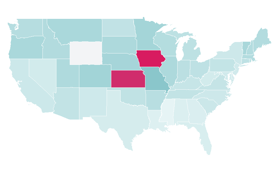 Affinity by region — Jason Sudeikis, United States