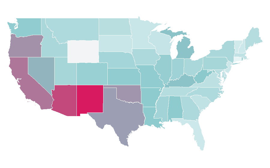 Affinity by region — Jawbreaker (band), United States