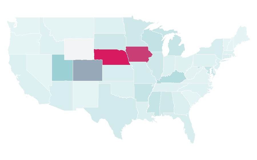 Affinity by region — JB, United States