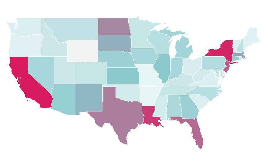 Affinity by region — JBL, United States