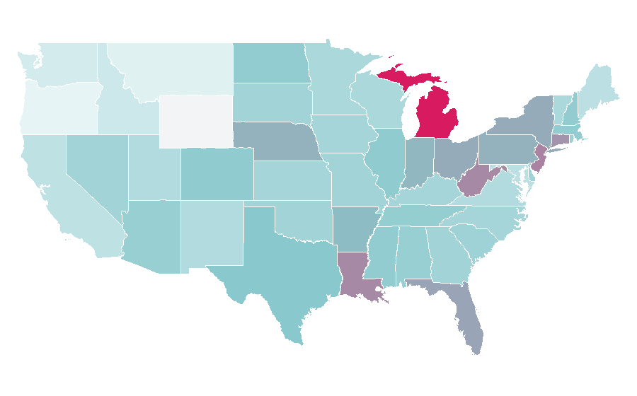 Affinity by region — Jeep, United States