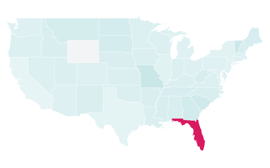 Affinity by region — Jeep Beach, United States