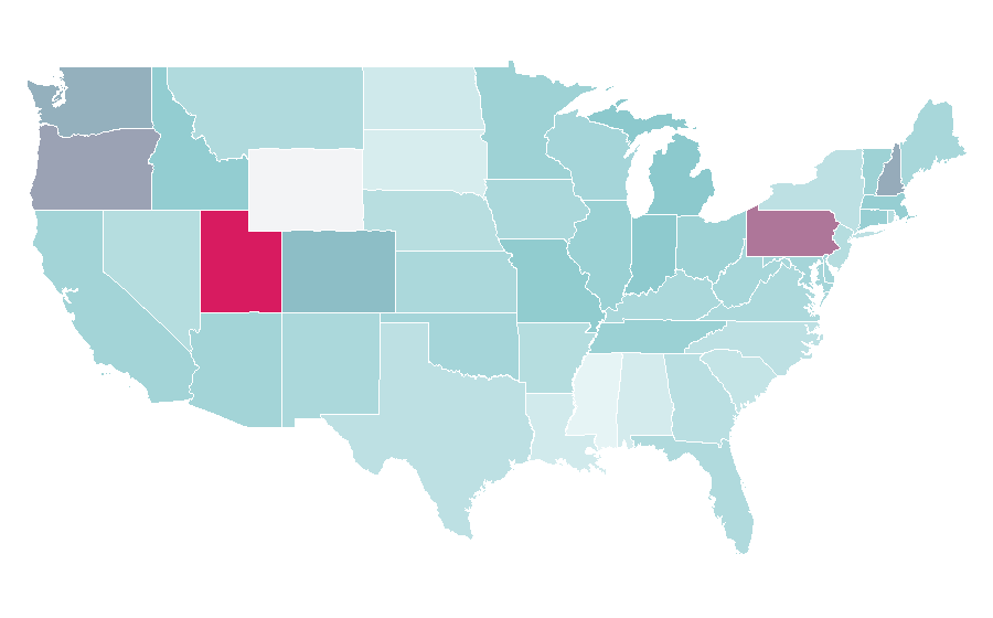 Affinity by region — Jeff Goldblum, United States