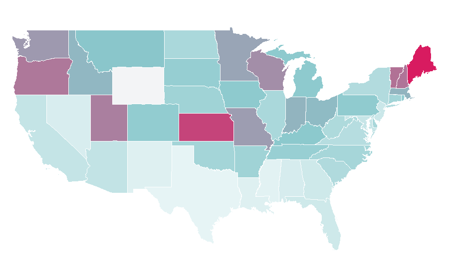 Affinity by region — Jeff Probst, United States
