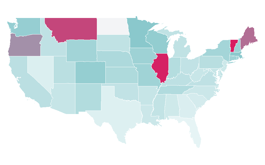 Affinity by region — Jeff Tweedy, United States