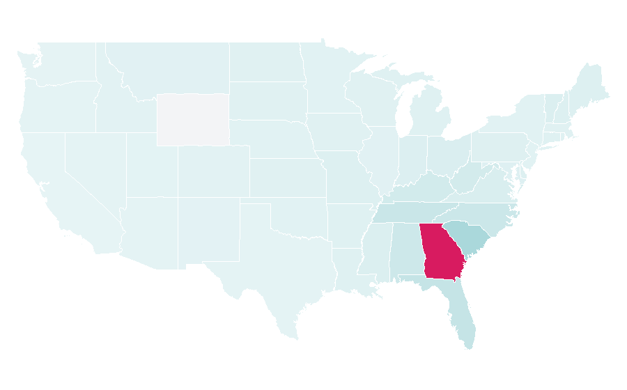 Affinity by region — Jekyll Island, United States
