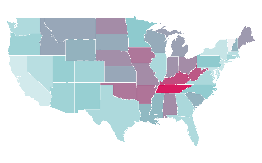 Affinität nach Region — Jelly Roll, USA