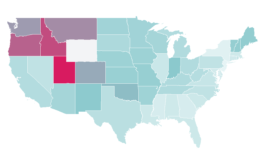 Affinity by region — Jemaine Clement, United States