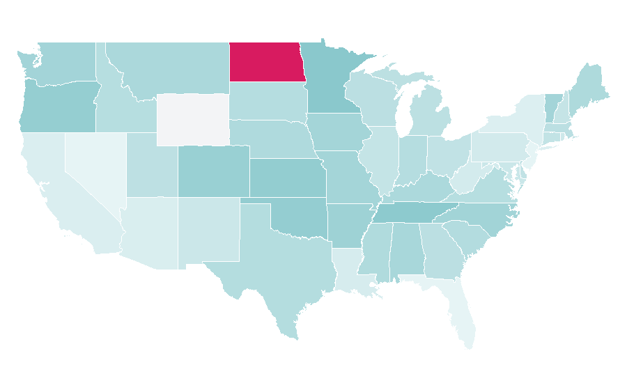 Affinity by region — Jen Hatmaker, United States