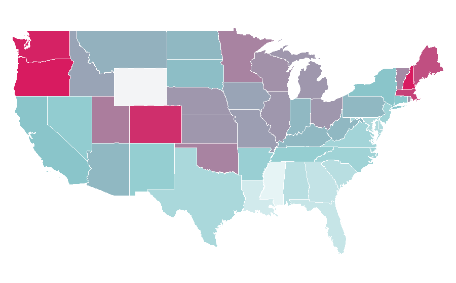 Affinity by region — JennaMarbles, United States