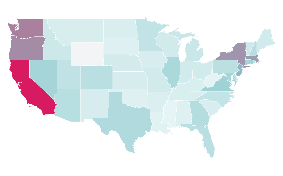 Affinity by region — Jensen Huang, United States