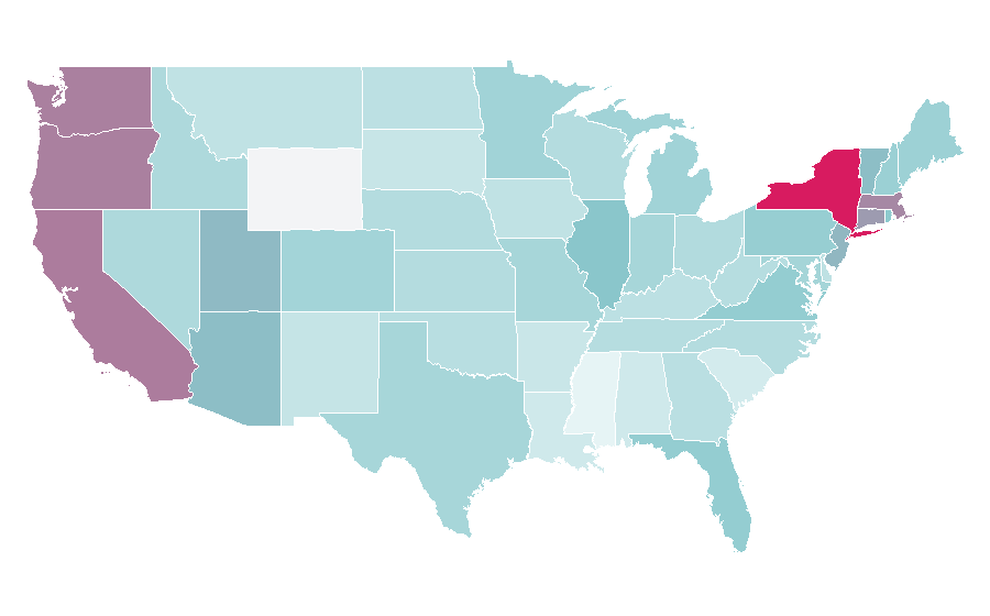Affinity by region — Jeremy Fragrance, United States