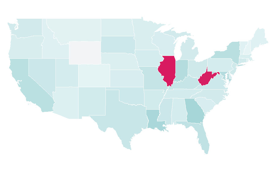 Affinity by region — Jerks, United States