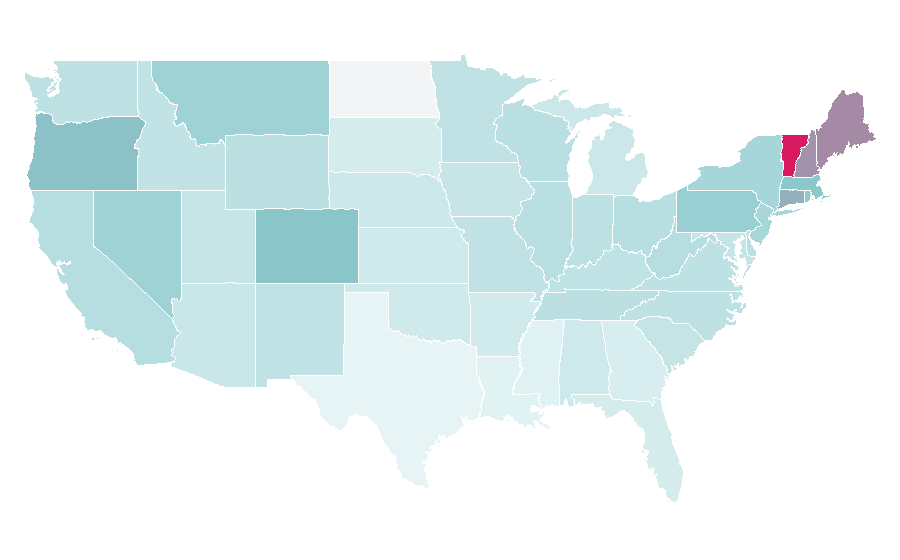 Affinity by region — Jerry Garcia, United States