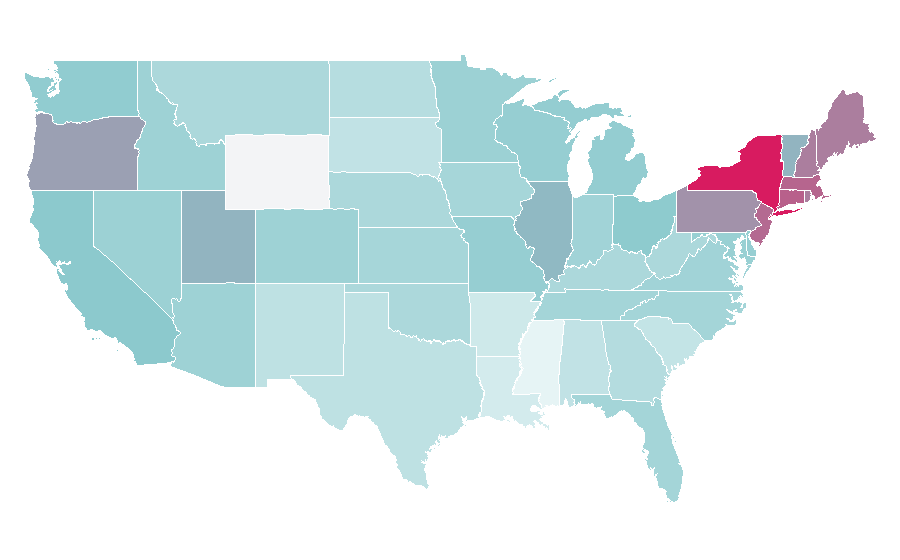Affinity by region — Jerry Seinfeld, United States