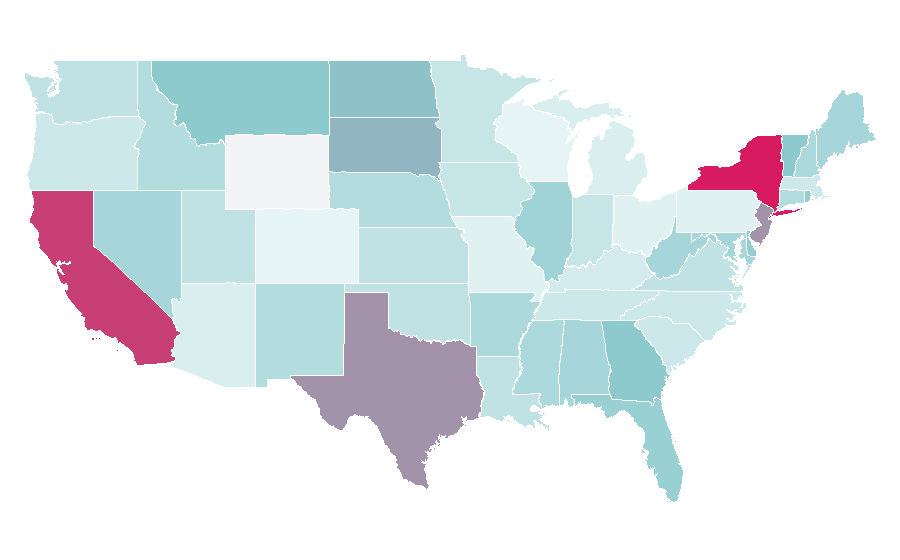Affinity by region — Jersey (clothing), United States