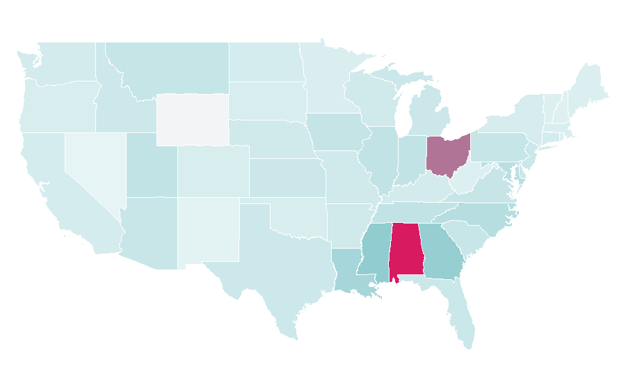 Affinity by region — Jesse Owens, United States