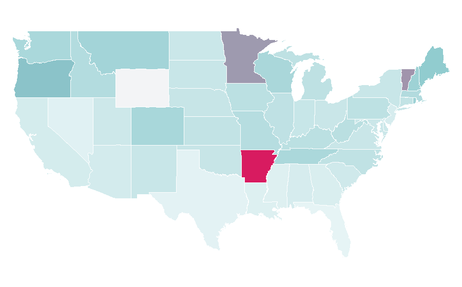 Affinity by region — Jesse Welles, United States