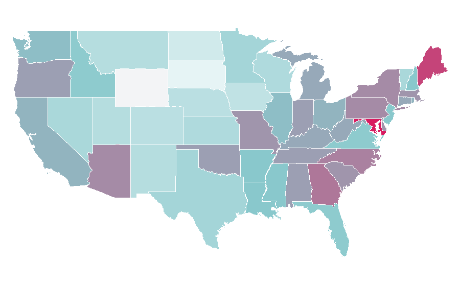 Affinity by region — Jesse Williams, United States