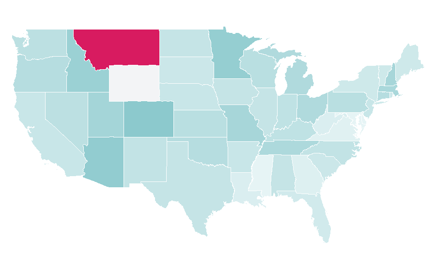 Affinity by region — Jessica Biel, United States