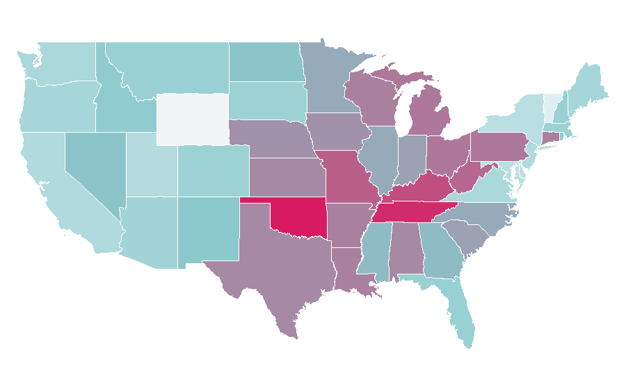 Affinity by region — Jessica Simpson, United States