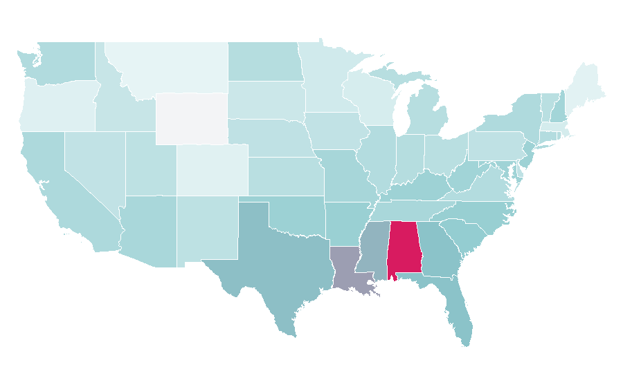 Affinity by region — Jessie (Toy Story), United States