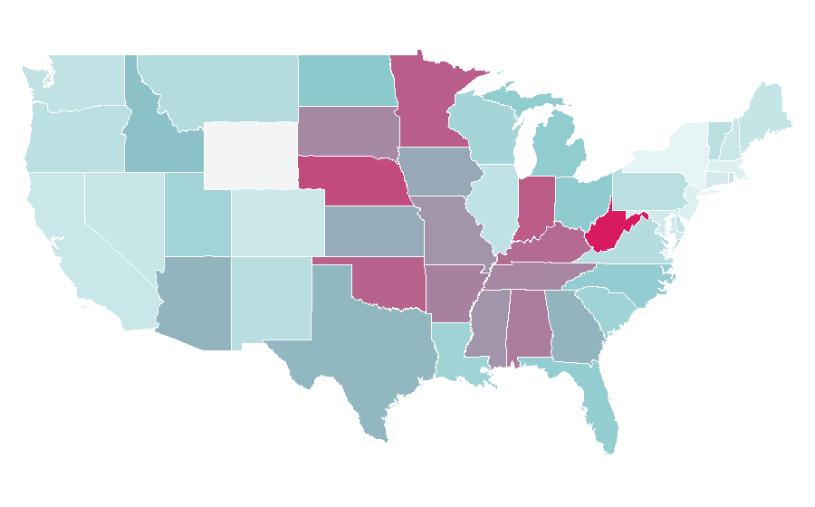Affinity by region — Jesus Loves You (band), United States