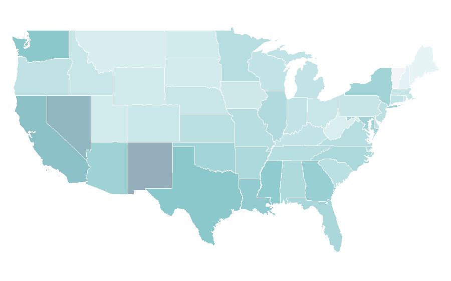 Affinity by region — Jet Li, United States