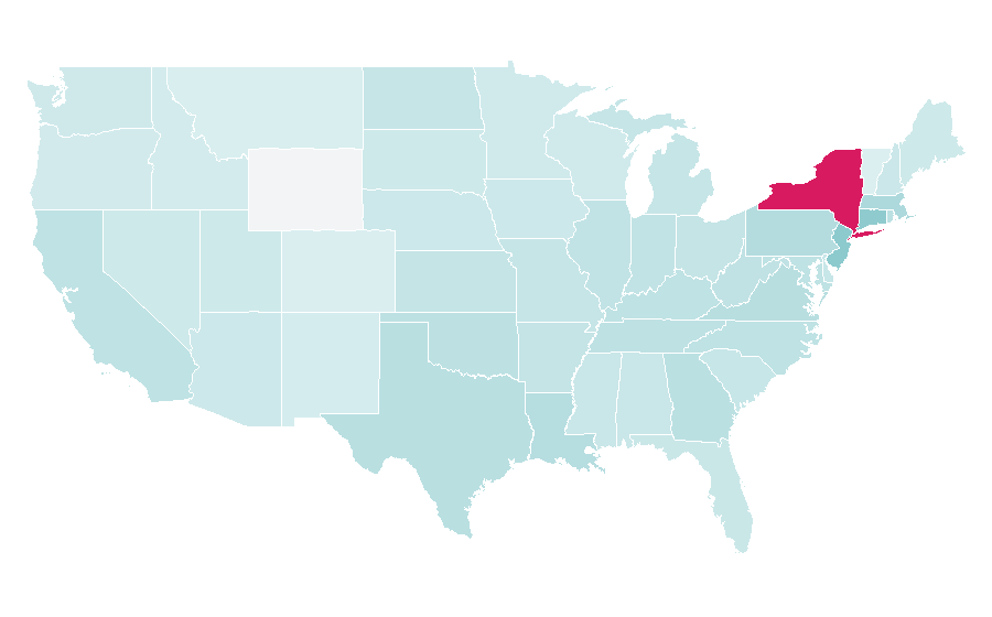 Affinity by region — JFK (film), United States